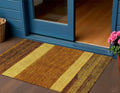 3 X 5 Terra Cotta Gold And Brown Abstract Washable Indoor Outdoor Area Rug