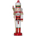 Ornativity Strawberry Toy Soldier Nutcracker - Wooden Strawberry Hat with Cupcake Scepter King Theme Christmas Nutcracker Xmas F