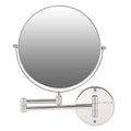 OVENTE 9' Wall Mounted Makeup Mirror - 1X/ 10X Magnification, Rotating 360-Degree, Double-Sided, Extendable & Folding Arm, Clea