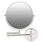 OVENTE 9' Wall Mounted Makeup Mirror - 1X/ 10X Magnification, Rotating 360-Degree, Double-Sided, Extendable & Folding Arm, Clea
