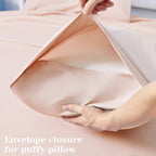 Bysure 6 Pieces Bed Sheets Set(King, Peach) - Hotel Luxury Super Soft 1800 Thread Count 100% Microfiber Sheets With Deep Pockets