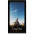 wallsthatspeak 13x35 Black Picture Frame for Puzzles Posters Photos or Artwork