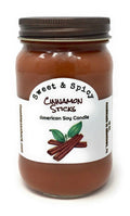 Cinnamon Sticks Soy Candle - 16 Oz. Mason Jar