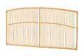 Baxton Studio Malvina Modern Bohemian Natural Brown Rattan Queen Size Wall-Mount Headboard