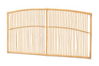 Baxton Studio Malvina Modern Bohemian Natural Brown Rattan Queen Size Wall-Mount Headboard