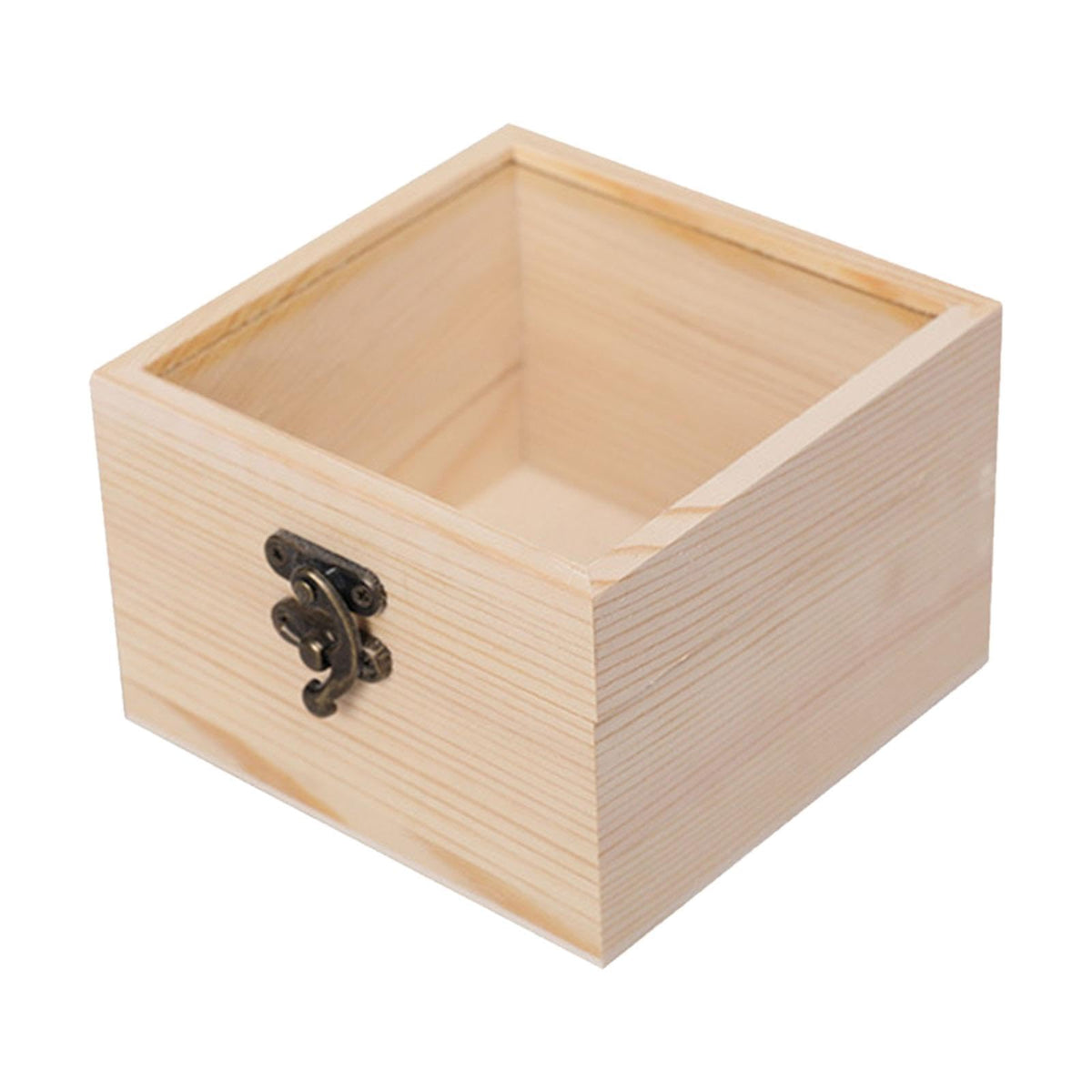 FABLOFT Wooden Storage Box Jewelry Display Case Square Vintage Craft Gift BoxCrafts|MultiPurpose Craft Supplies|Organization & 