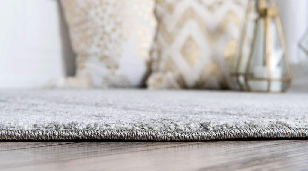 Unique Loom Del Mar Collection Area Rug - Lucille (7' 10'' Round, Gray/ Ivory)