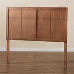 Baxton Studio Monroe Modern Transitional and Rustic Ash Walnut Finished Wood Queen Size Headboard