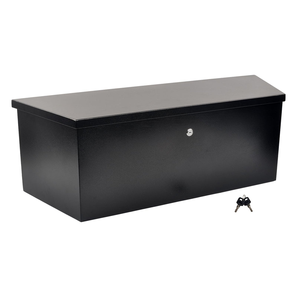 Fgjqefg 35 Inch Black Steel Utility Trailer Tongue Tool Box Wide Utility Trailer Tongue Tool Box Rv Storage Organizertrailer Sto