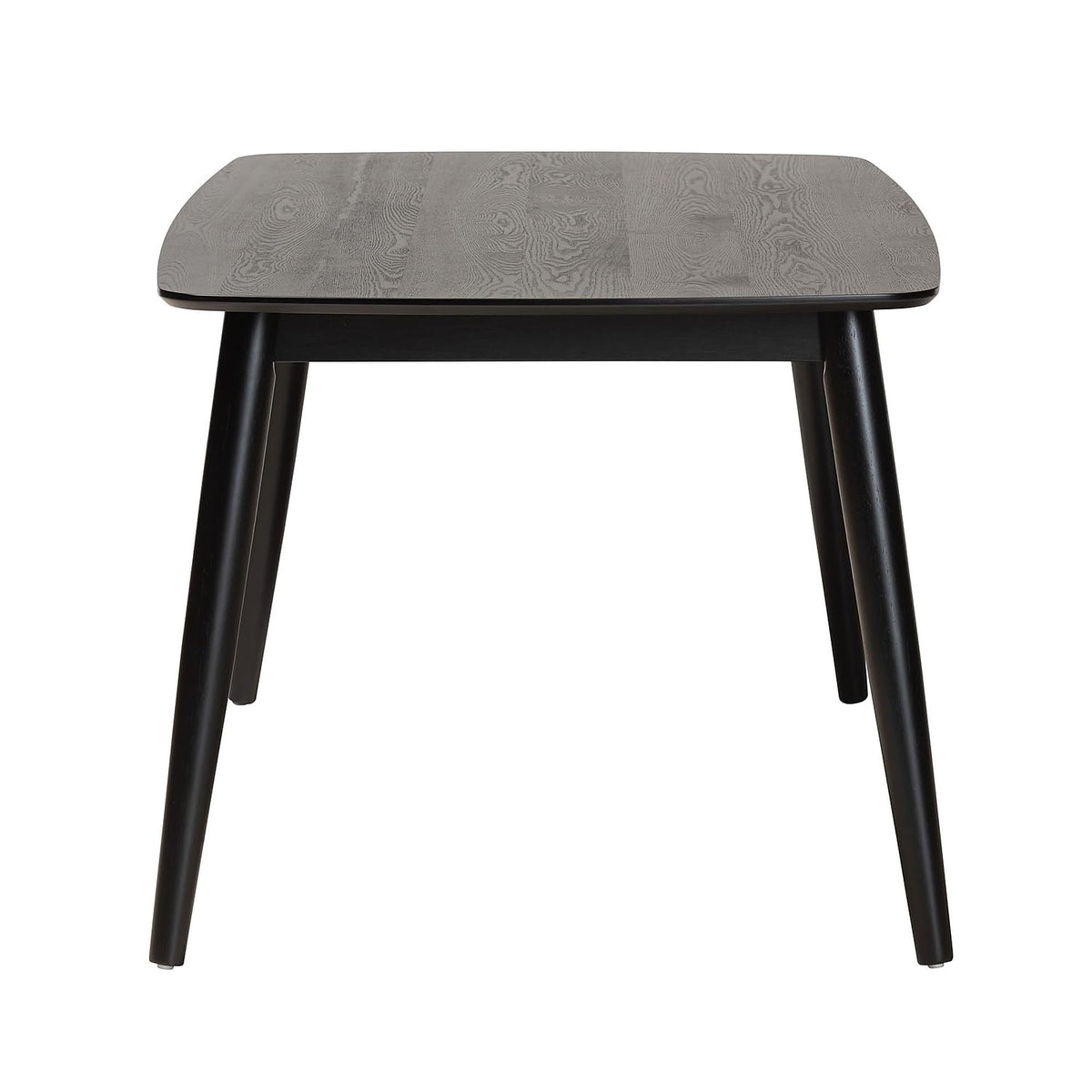 Baxton Studio Flora Wooden Dining Table, 35.4-inch D x 59.1-inch W, Black (234-13284-HIT)