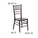 Flash Furniture Hercules Series Walnut Wood Chiavari Chair