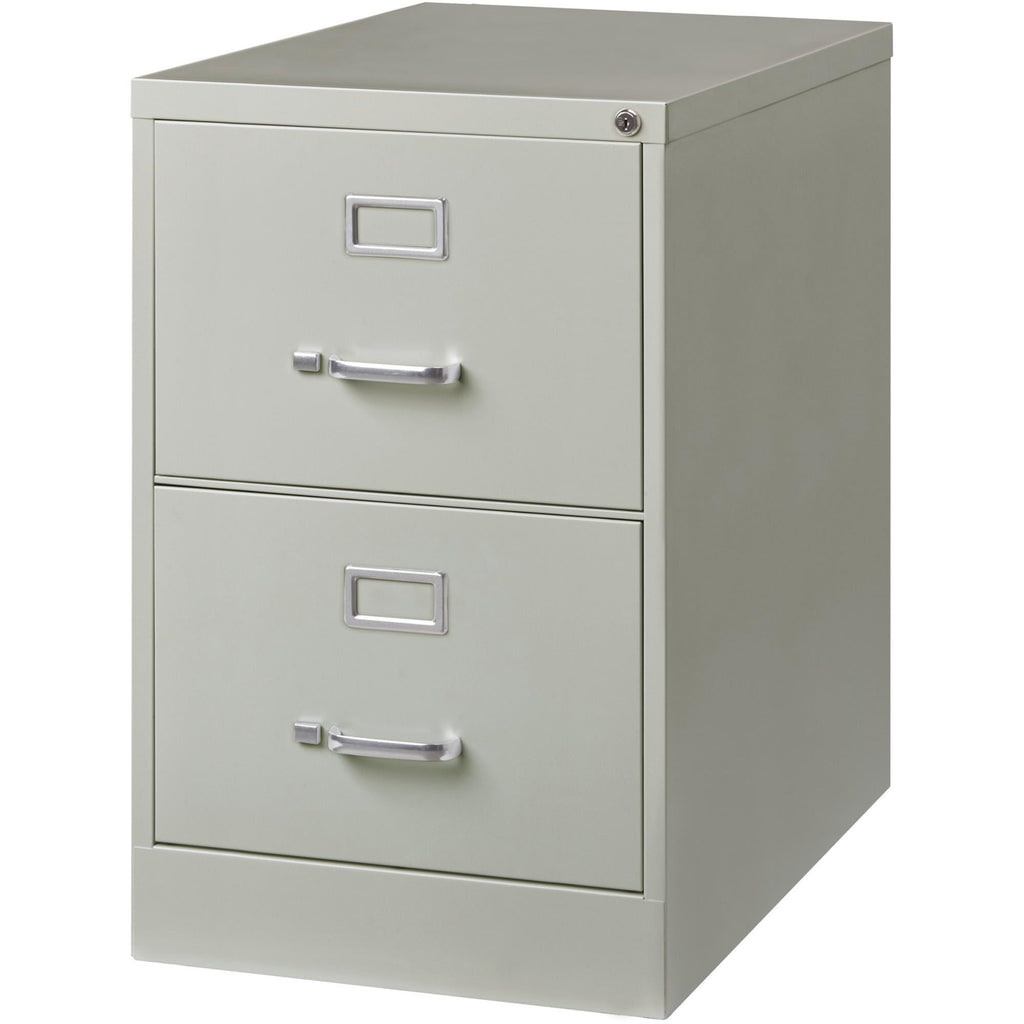 Lorell 2-Drawer Vertical File, Legal, 18 by 26-1/2 by 28-3/8-Inch, Light Gray