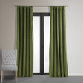 Hpd Half Price Drapes Signature Velvet Thermal Blackout Curtains For Living Room 120 Inch Long (1 Panel) Rod Pocket Insulated Blackout Curtains For Bedroom Window Curtains, 50W X 120L, Basque Green
