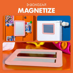 Boxgear Magnetic Locker Mirror, Makeup Mirrors - 5' X 7'- For School Locker, Bathroom, Household Refrigerator, Locker Accessor
