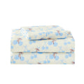 lasoftan Kids Sheet Set Twin Size, Twin Sheet Set with Blue Cherry Pattern,Breathable Silky Soft Microfiber Kids Fitted Sheet