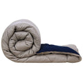 Shopingtrade Microfibre Reversible Comforter, Double Bed 250 Gsm (Multicolour11) Grey & Blue