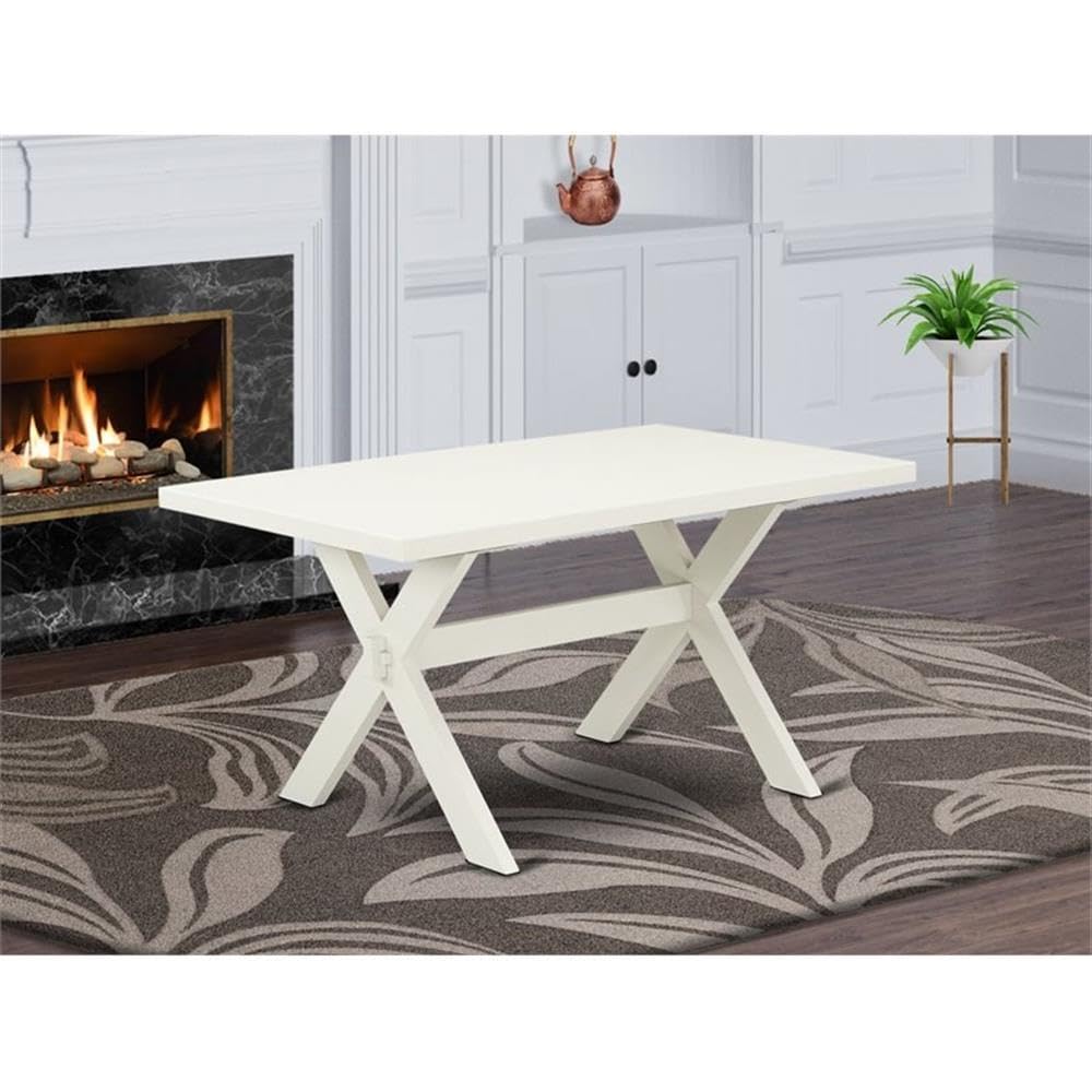 East West Furniture Xt026 X-Style Modern Dining Table - A Rectangle Kitchen Table Top With Stylish Legs, 36X60 Inch, Multi-Color