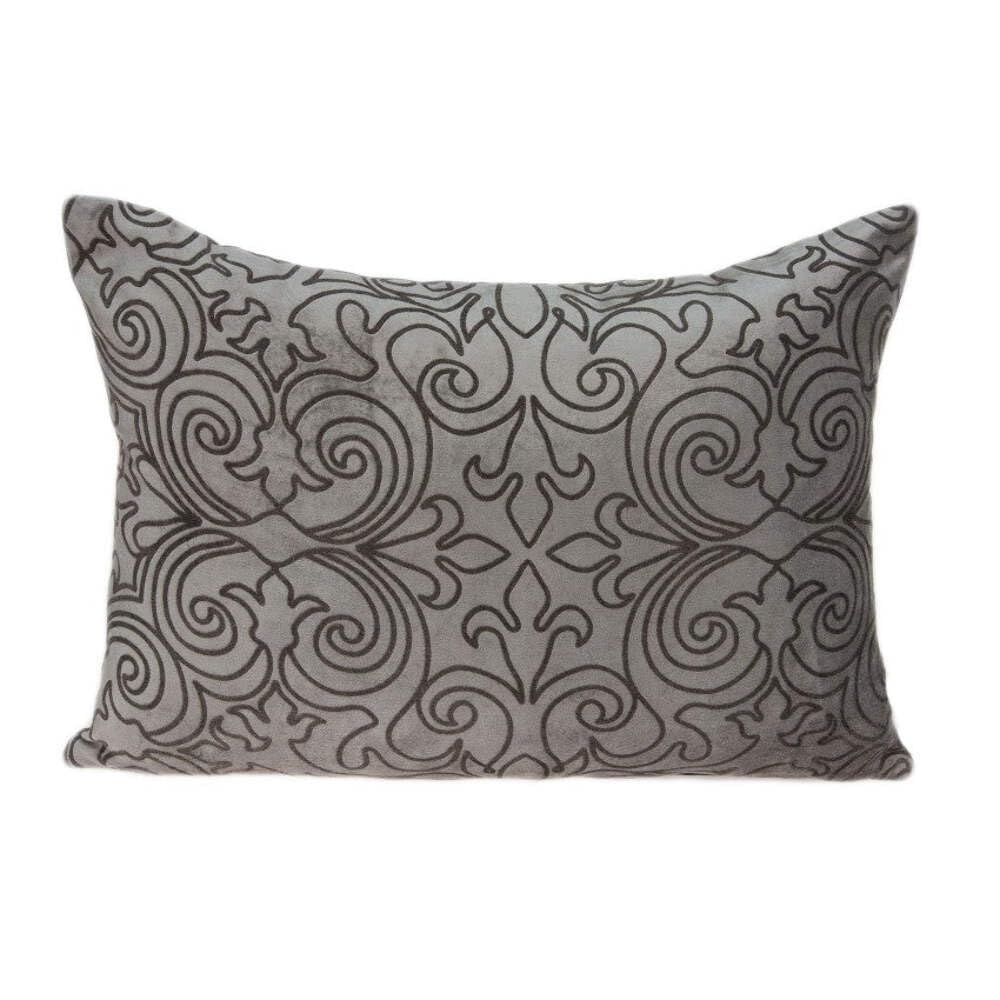 HomeRoots 55% Cotton,45% Viscose Parkland Collection Senza Transitional Champagne Pillow Cover with Poly Insert