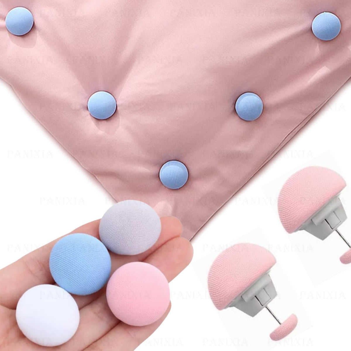 IXORACART NonSlip Mushroom Blanket Clips (8 Pack)  Duvet Cover Fasteners, Quilt & Comforter Holders, OneKey Unlock Bedding Cl