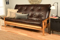 Kodiak Furniture Monterey Butternut Queen-Size Futon with Java Brown Mattress