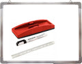 Eclet Non Magnetic 1.5 X 2 Feet Double Sided White Board And Chalk Board Front Side Whiteboard Marker Surface And Back Side Chal