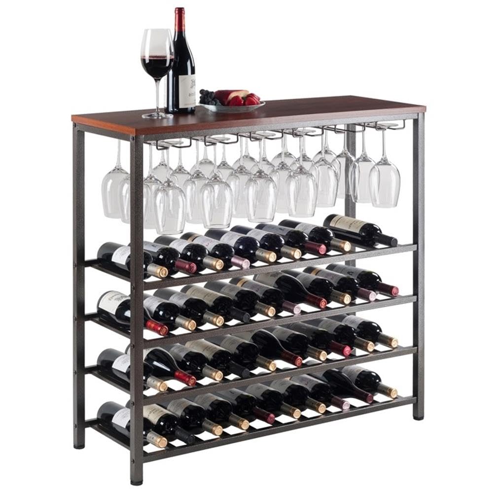 Winsome Wood Michelle Wine Storage Antique Bronze