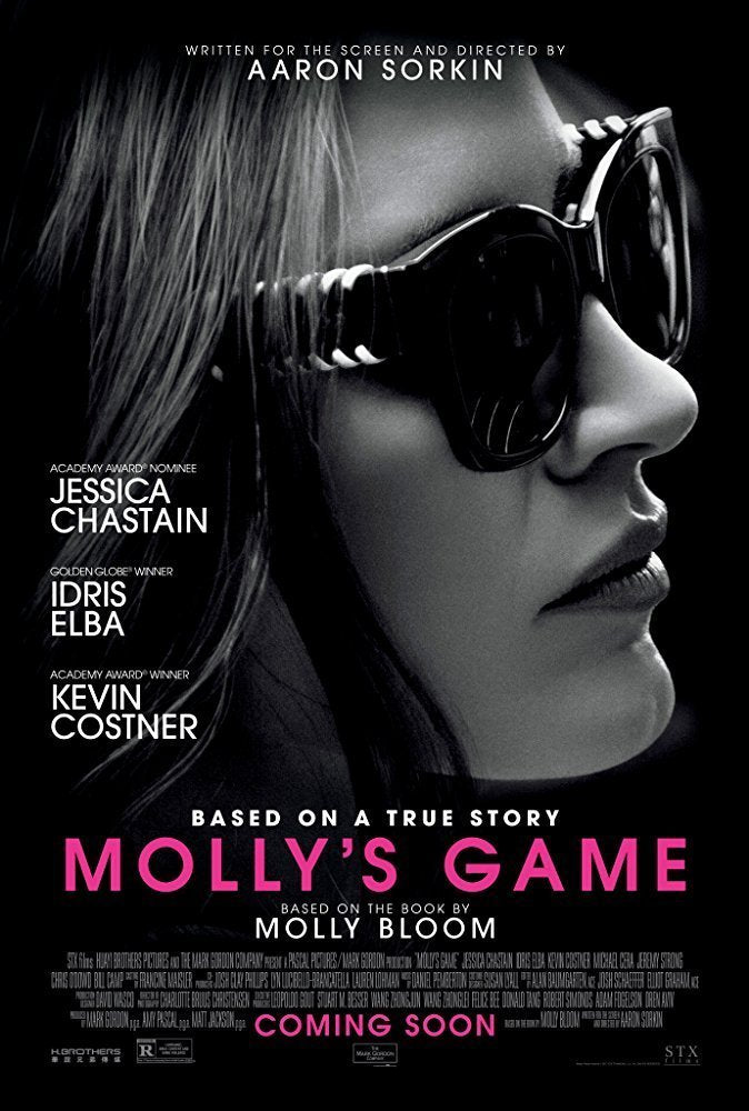 Mollys Game POSTER 11x17 Inch Movie Poster