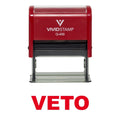 Veto Self Inking Rubber Stamp (Red Ink) - X-Large