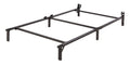 Amazon Basics Metal Twin Size Bed Frame, 6-Leg Base for Box Spring and Mattress Support, Tool-Free Easy Assembly, 74.5L x 38.5W 