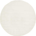 Unique Loom Solo Collection Area Rug - Calabasas (7 10 Round, Snow White)