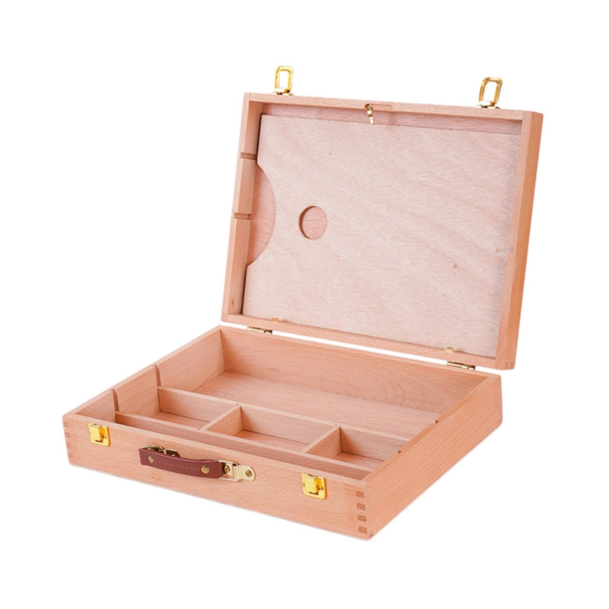 ZOOMELLA Artist Supply Box Desktop Case Drawing Wood for Brushes Stamps Pastel Pencil LCrafts|MultiPurpose Craft Supplies|Organ
