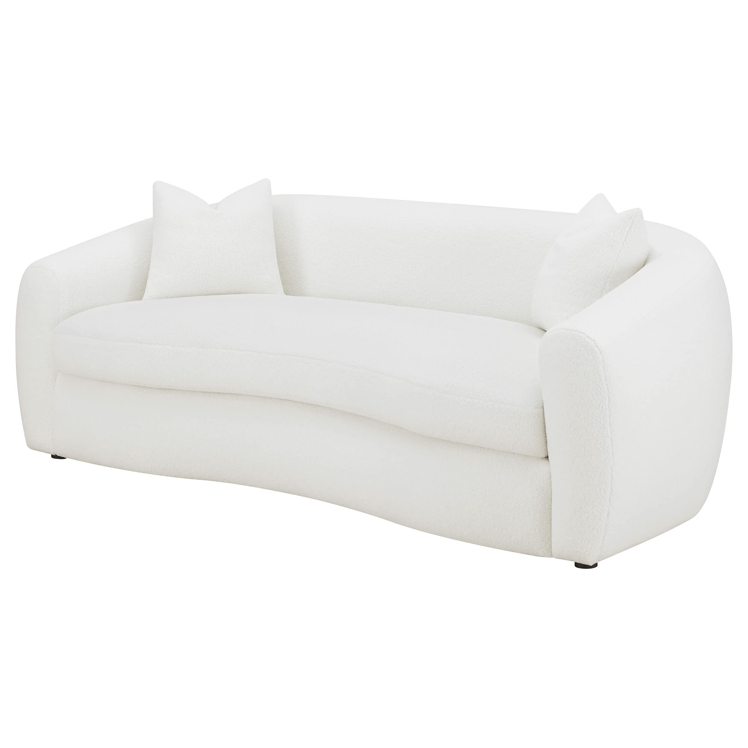 Coaster Home Furnishings Isabella Upholstered Tight Back Sofa White