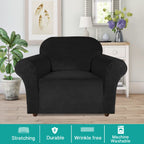 Turquoize Stretch Velvet Chair Cover Sofa Chair Covers For Living Room Armchair Cover Chair Slip Covers With Arms Chair Slipcove