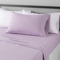 Amazon Basics Lightweight Super Soft Easy Care Microfiber 3-Piece Bed Sheet Set with 14-Inch Deep Pockets, Twin, Frosted Lavende