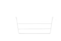 REV-A-SHELF TOWEL HOLDER, WHITE 12 3/4X3 1/2X6 1/2
