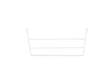 REV-A-SHELF TOWEL HOLDER, WHITE 12 3/4X3 1/2X6 1/2