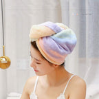 Microfiber Hair Drying Wrap Towel For Women Turban Fast Dry Multicolored