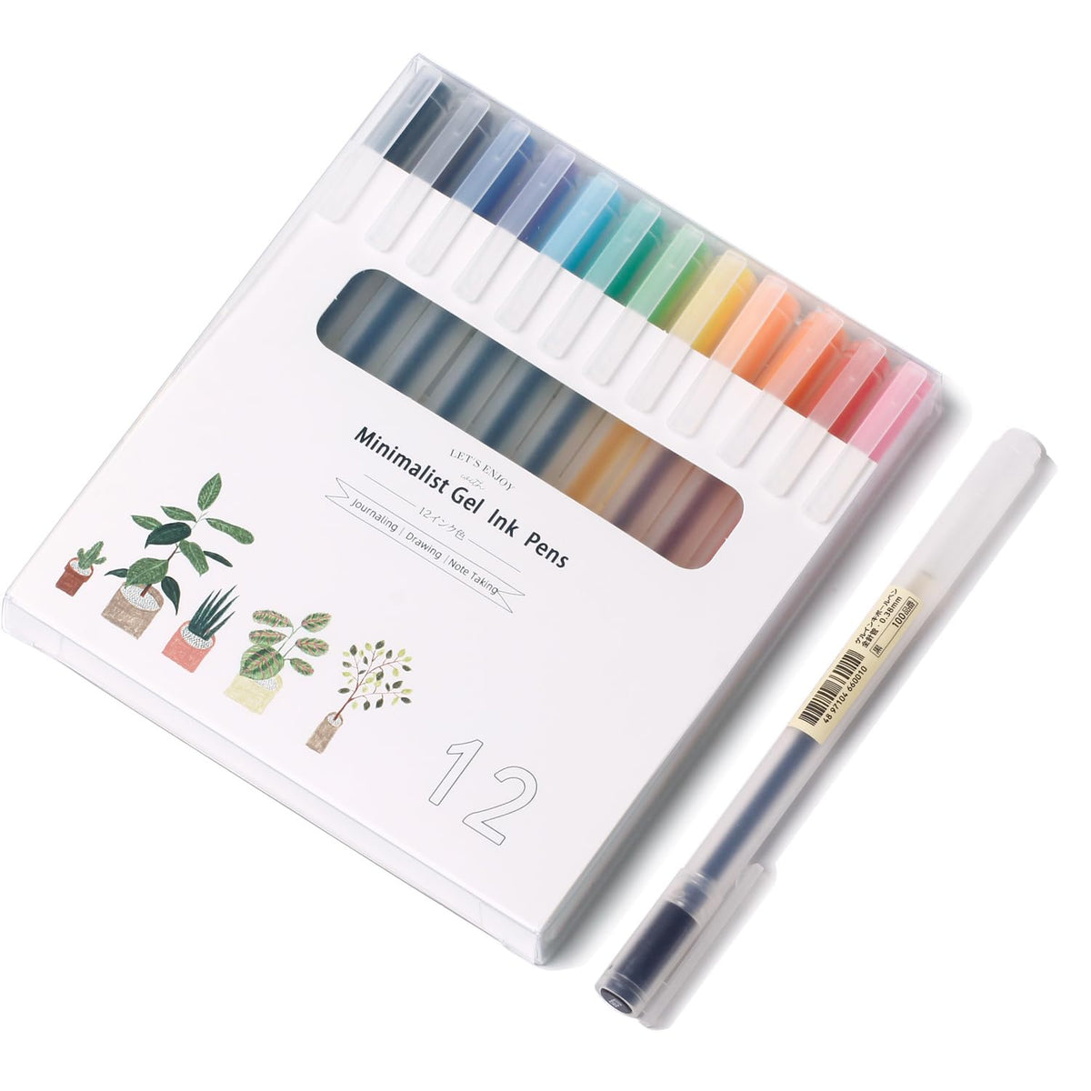 Xize Sh Premium Colorful Pens For Journaling Note Taking Cute Colored Pens Fine Point 0.38Mm Needle Tip,Minimalist Japanese Styl
