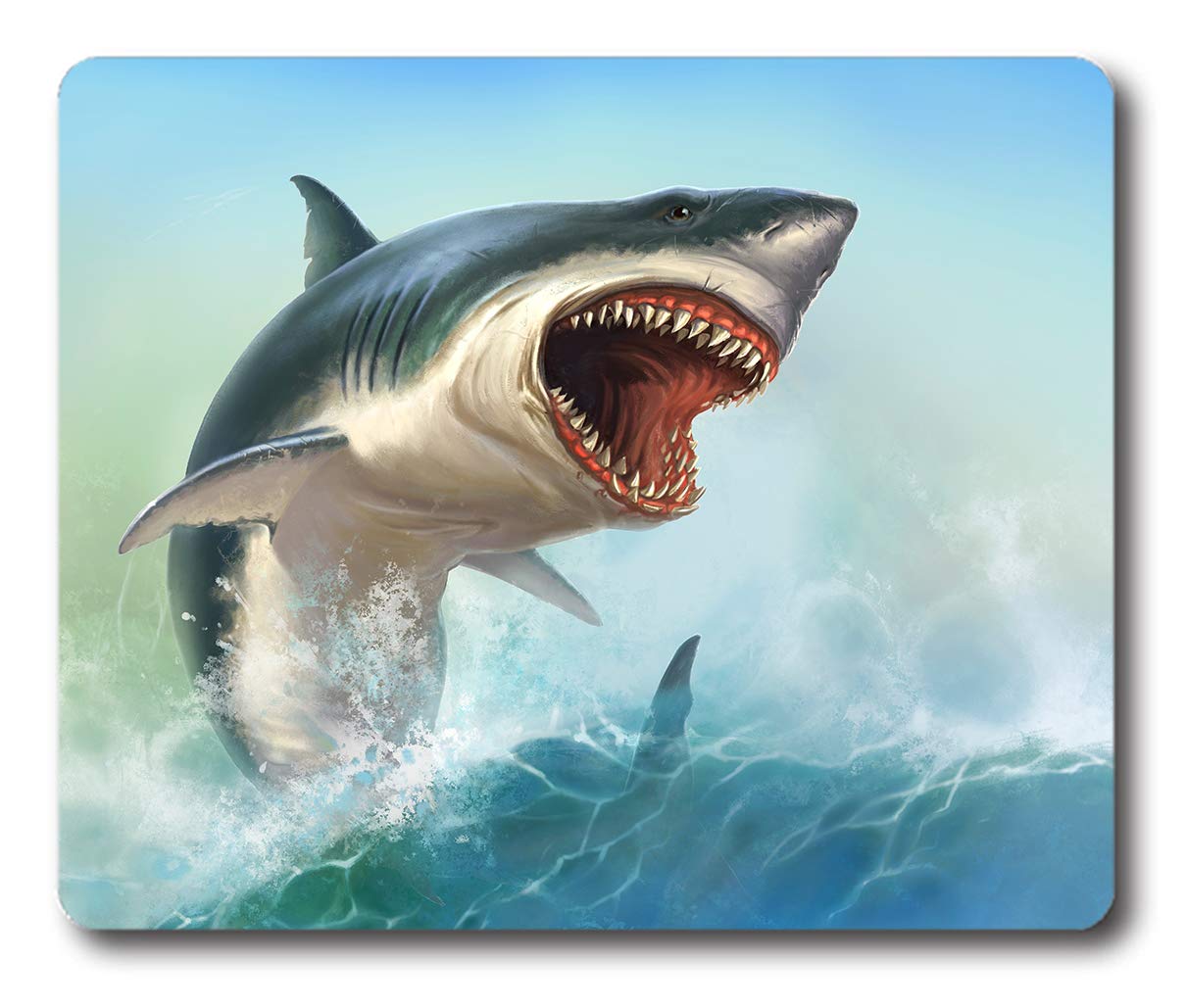 Ice Rabbit Mouse Pad White Shark Non-Slip Rubber Mouse Mat Computer Gaming Mousepad