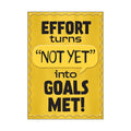 EFFORT TURNS NOT YET INTO POSTER