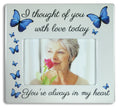 BANBERRY DESIGNS Memorial Picture Frame - I Thought of You with Love Today - Beautiful Tribute to The Loss of a Loved One - Cera