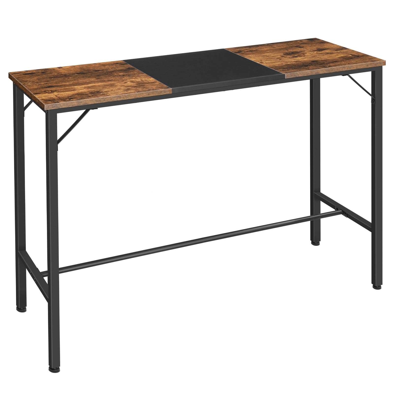Hoobro Bar Table, 47.1' Rectangular Pub Table, Tall Counter Height Pub Table, Long Bar Height Table For Small Space, Narrow High Top Table, Sturdy And Durable, Easy To Assmble, Rustic Brown Bf12Bt01