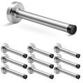 Door Stop,(10 Pack) 6 Inch Door Stopper Extra Long Door Stop Stainless Steel Brushed Nickel Doorstops Wall Mounted Baseboard Doo