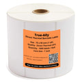 True-Ally 75X50 Direct Thermal (Dt) Barcode Label Sticker - 3 X 2 Inches - 75Mm X 50Mm - 1000 Labels Per Roll - White Self Adhes