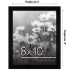 Americanflat Picture Frame, 8X10, Black, 6 Count