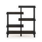 Furinno Turn-N-Tube 5-Tier Accent Display Rack, Espresso/Black