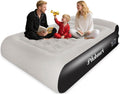 Ptlahmri Queen Air Mattress Full with Built-in Pump,16   Blow up Mattress with Soft Flocked Top,3 Minute Fast Inflation/Automa