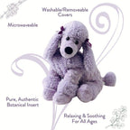 Sonoma Lavender Microwaveable Aromatherapy Stuffed Pillows, Plush Dog, Lavender Scented With Removable Washable Cover (Poodle)