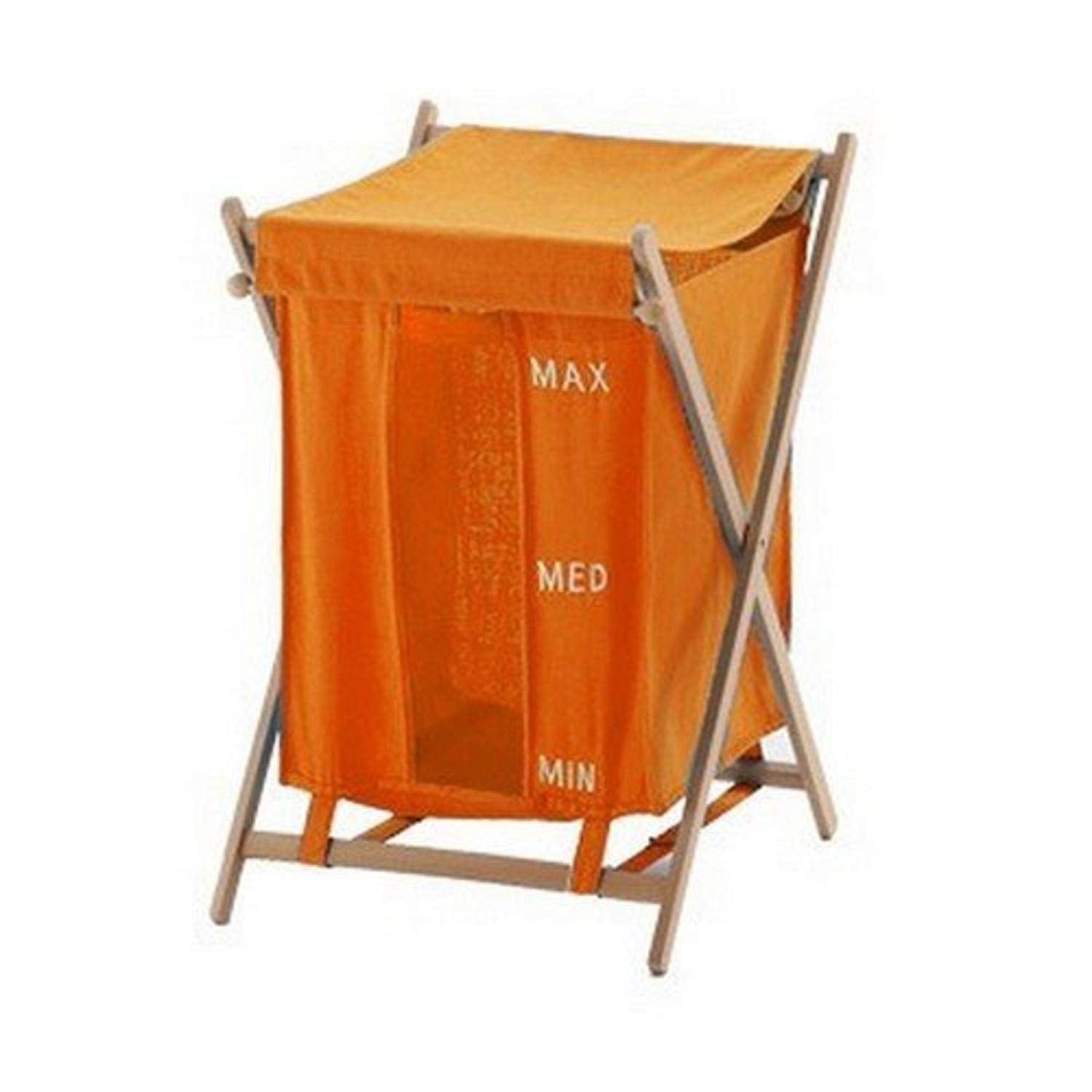 Gedy BU38-67 Orange Laundry Basket, 21.4 x 16.9 x 25.3