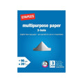 Staples Multipurpose Paper, 8 1/2 X 11, 3-Hole Punched, Ream